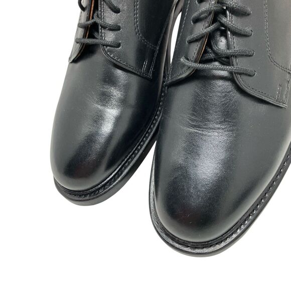 J.Crew Ludlow Mens 9.5 Black Leather Derby Shoes Old Money Preppy Euro Summer main image 8